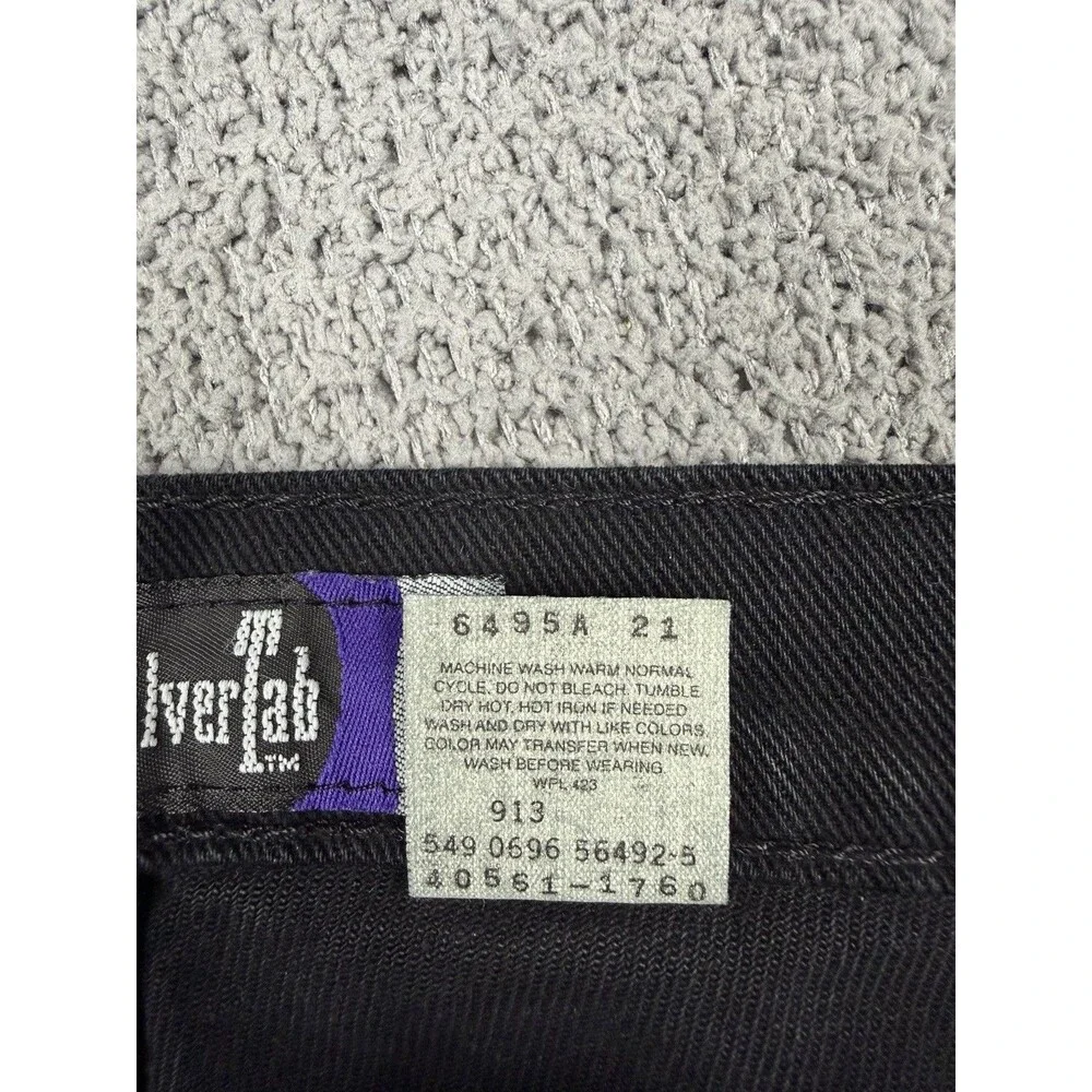 Vintage Levis SilverTab Jeans Mens 36x34 Black Made in USA Baggy 90s